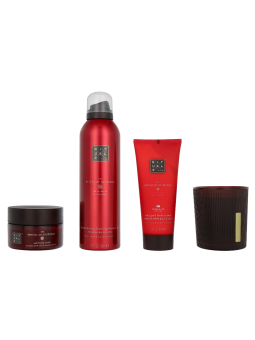Rituals Ayurveda Medium Giftset Candle 140g Body Cream 100ml Body Scrub 125g Foaming Shower Gel 200ml 100ml