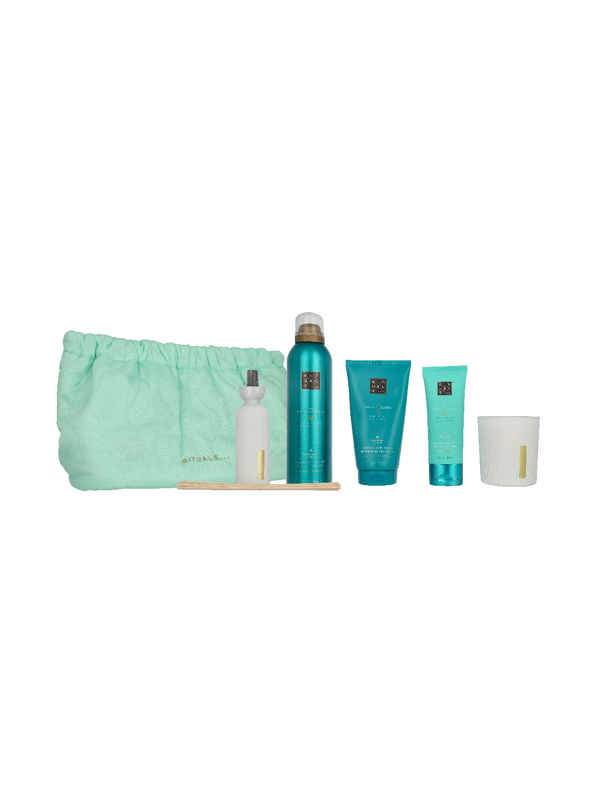 Rituals Karma Giftset Scented Candle 140gr Body Cream 150ml Foaming Shower Gel 200ml Hand Lotion 70ml Mini Fragrance Sticks 70m
