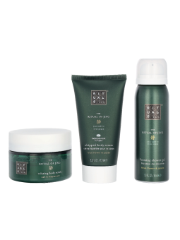Rituals Jing Trial Set Body Scrub 125g Foaming Shower Gel 50ml Body Cream 70ml 6g