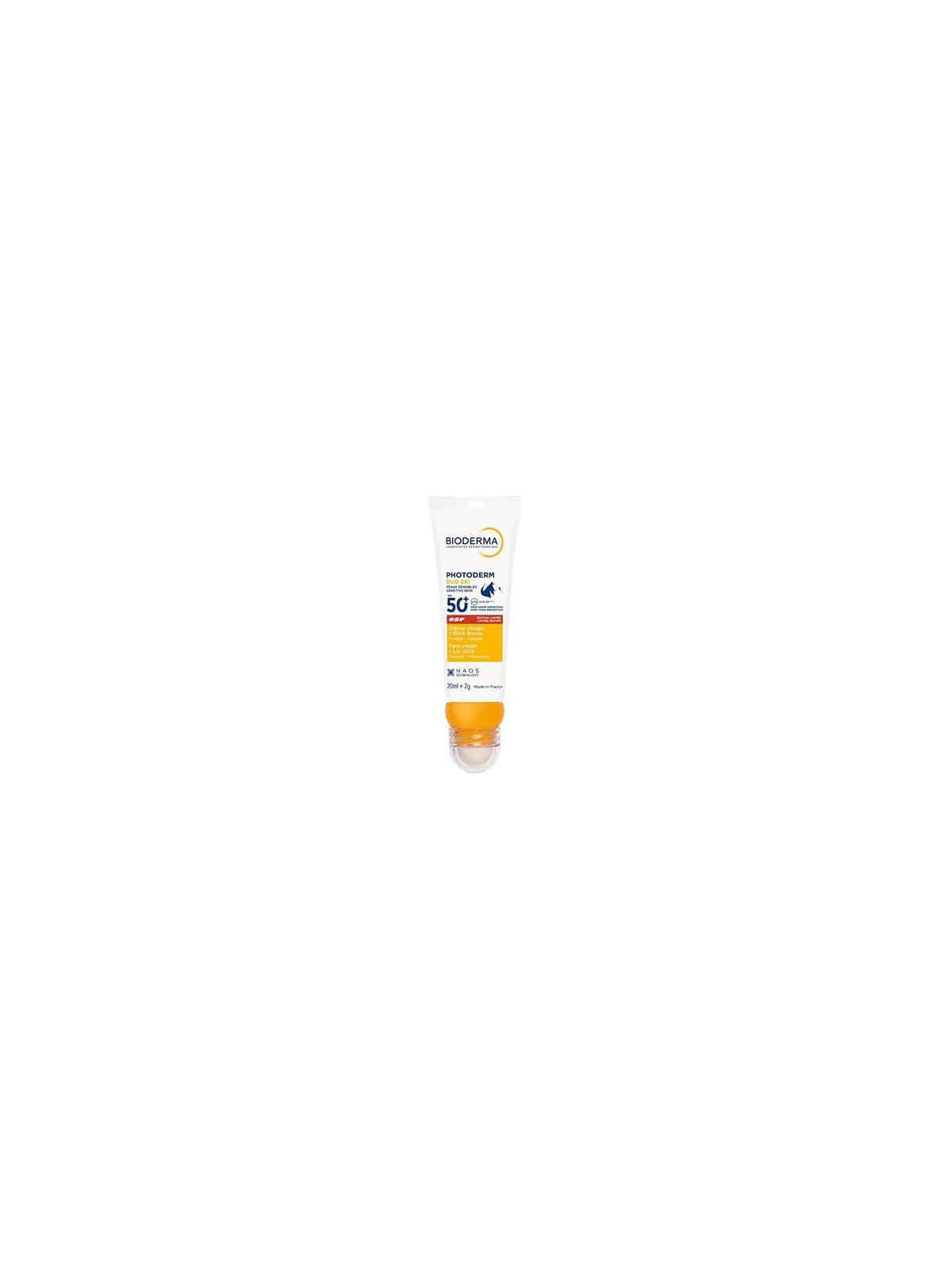 Bioderma duo Ski crema viso + rossetto SPF 50+ - crema solare a balsamo na labbra 20ml donna