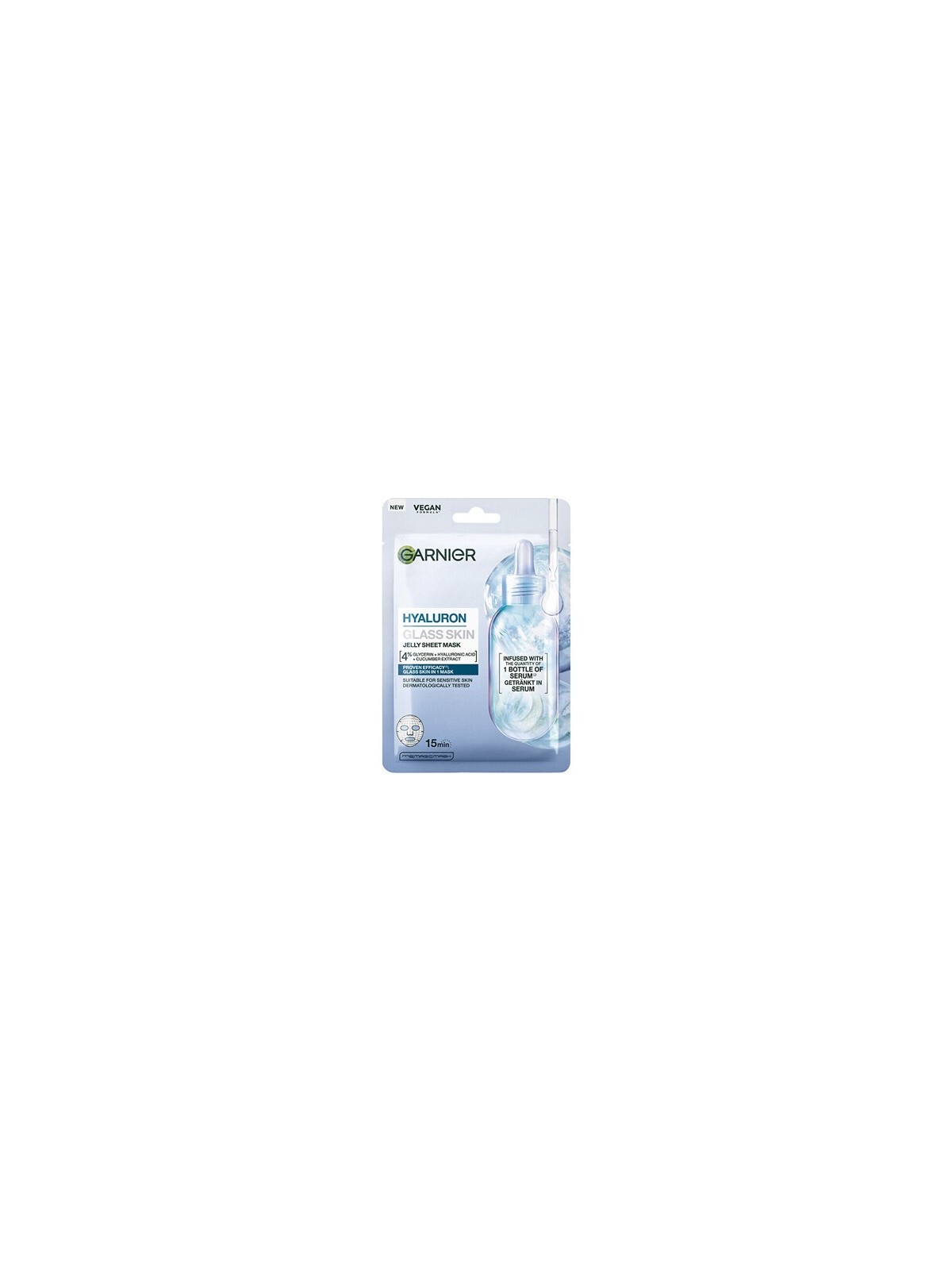 Garnier ialurone PELLE DI VETRO gelatina maschera in tessuto - Textilní maschera 27.0g donna