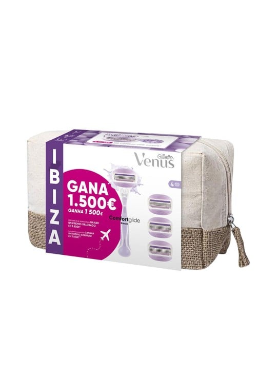 Gillette GILLETTE VENUS brezza IBIZA borsa da toeletta rasoio + 4 ricariche Woman