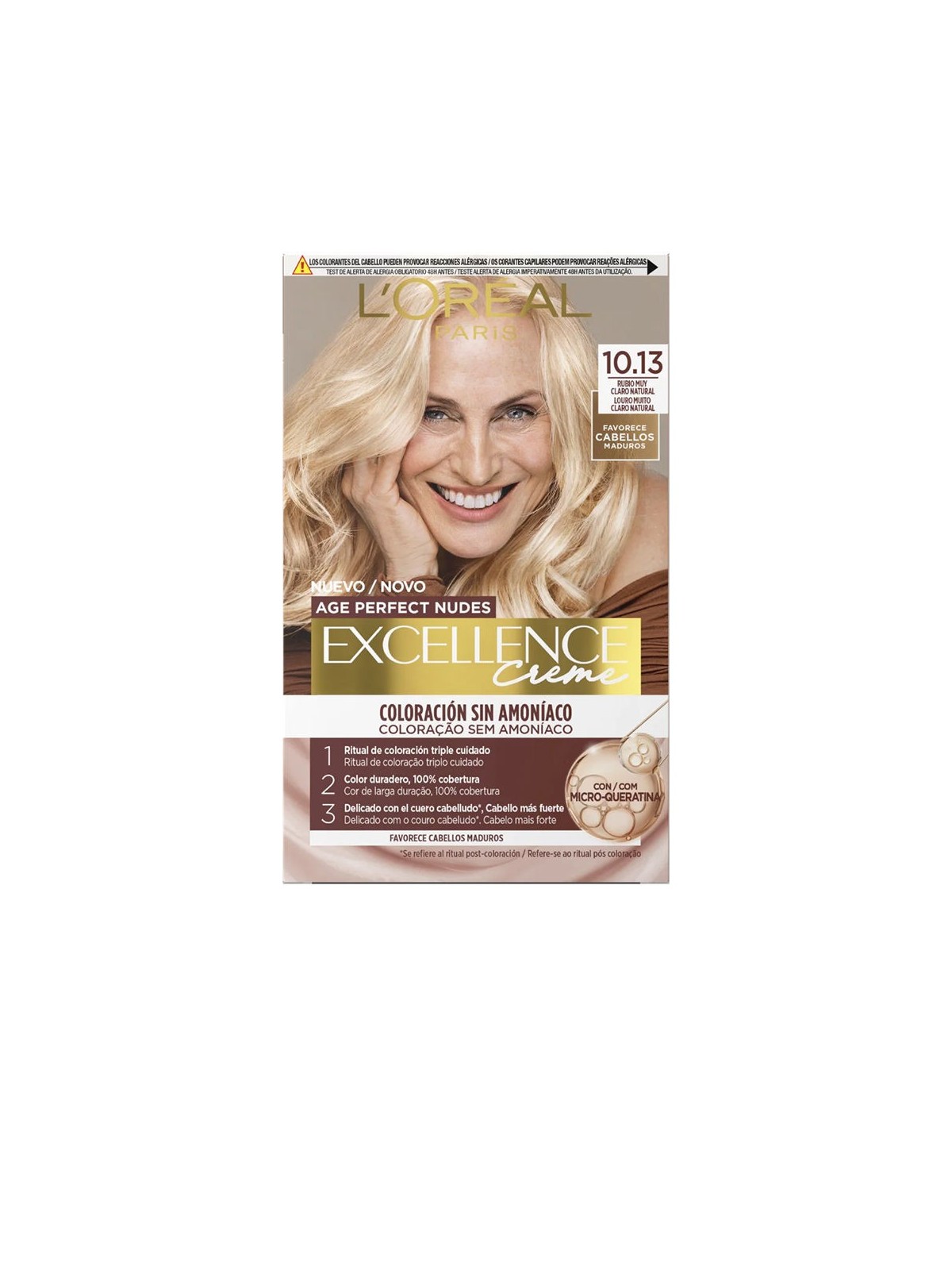 L'Oréal Paris eccellenza crema senza ammoniaca capelli colore con microcheratina n.10.13 L'Oréal Paris www.essenzetotalstyle.com