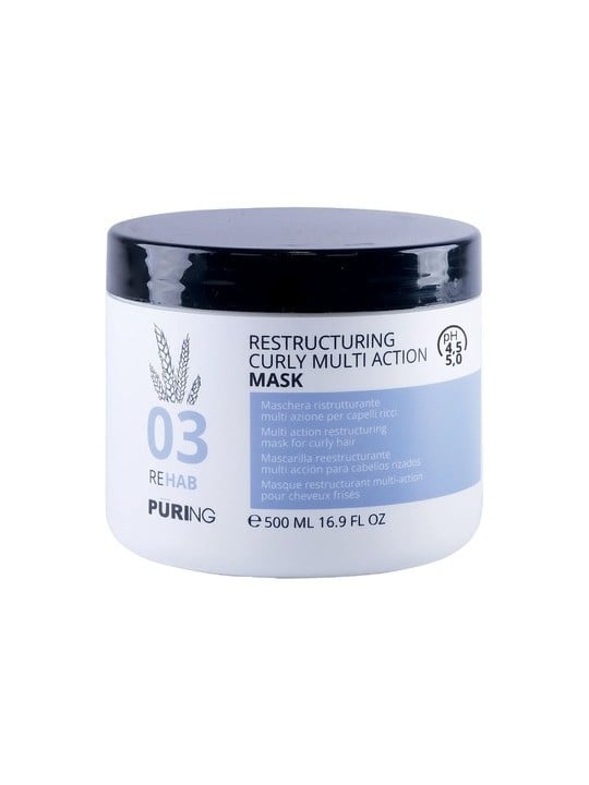 Puring 03 riabilitazione ristrutturante riccio multi azione maschera - idratante intensivo maschera per kudrnaté, ondulati a Pur
