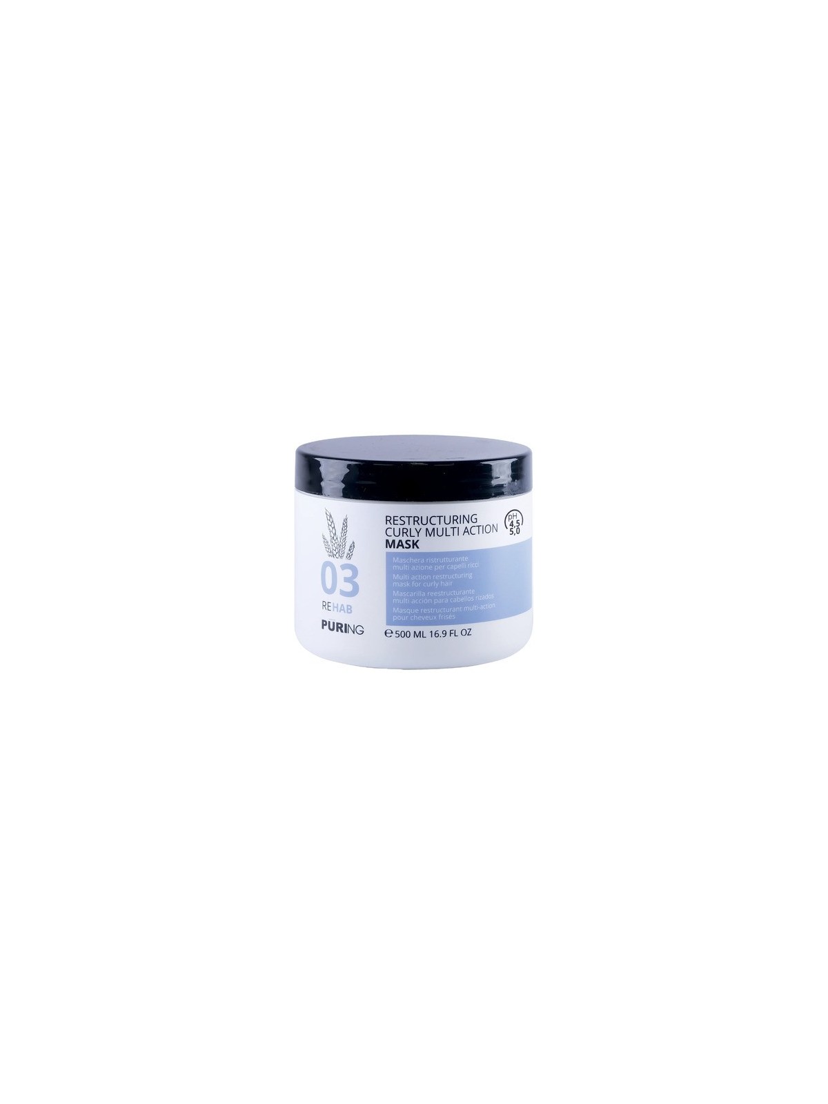 Puring 03 riabilitazione ristrutturante riccio multi azione maschera - idratante intensivo maschera per kudrnaté, ondulati a Pur