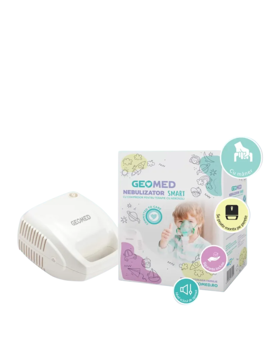 Geomed Geomed Nebulizers With Compressor & Compact Design For Adults & Children elettrico Adult Mask Child Mask Mouthpiece Air