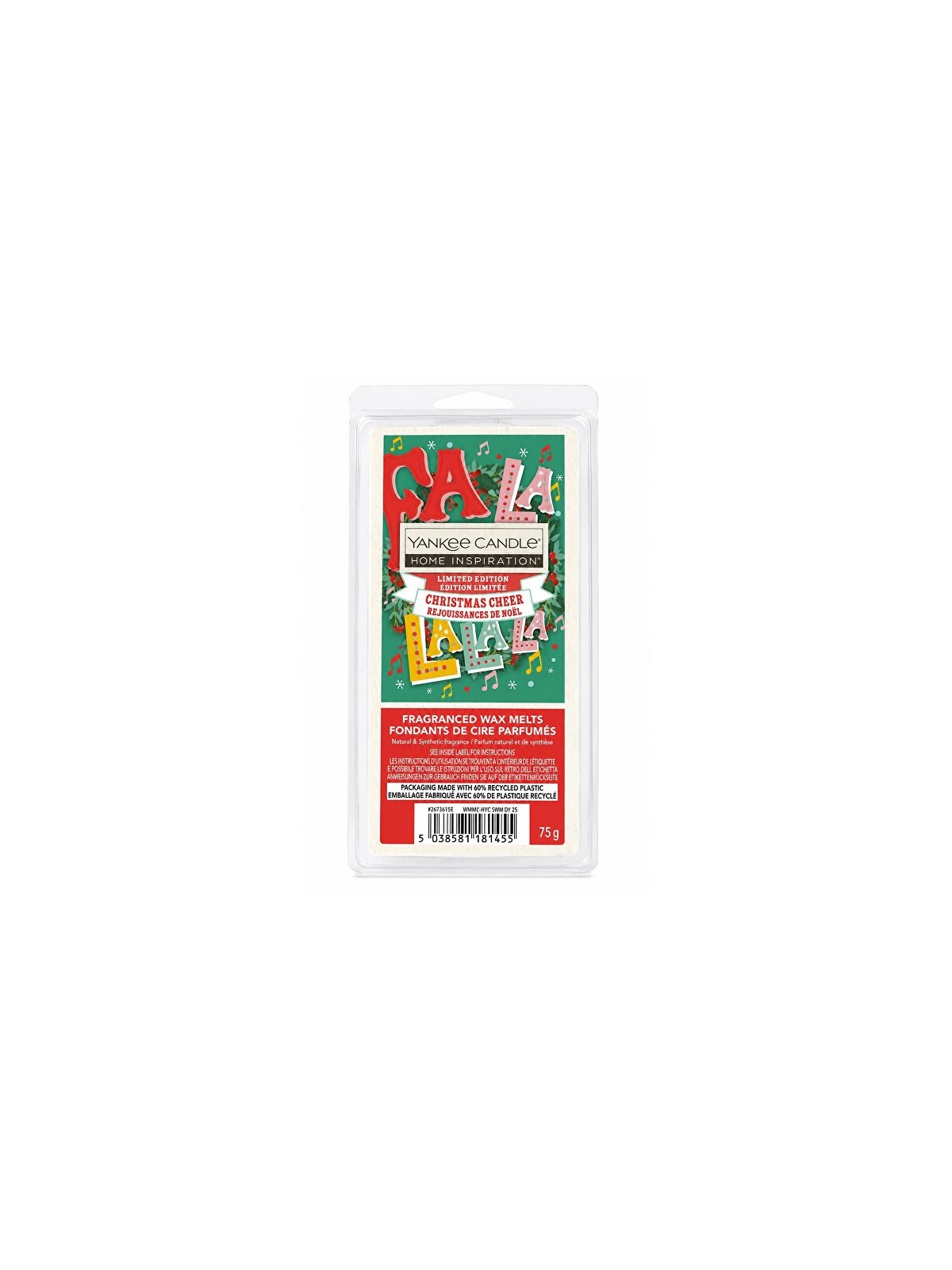 Yankee Candle profumato cera Fa La La La La cera Melts 75 g unisex 2097