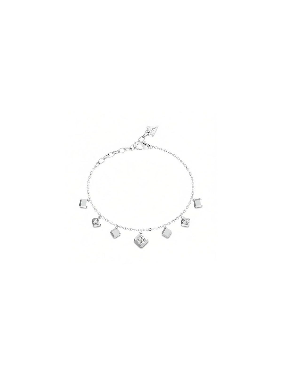 Guess splendido acciaio bracciale Ace di diamanti JUBB06179JWRH donna trasparente argento 3822-184
