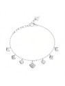Guess splendido acciaio bracciale Ace di diamanti JUBB06179JWRH donna trasparente argento 3822-184