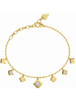 Guess splendido placcato oro bracciale Ace di diamanti JUBB06179JWYG donna trasparente oro 3823-184