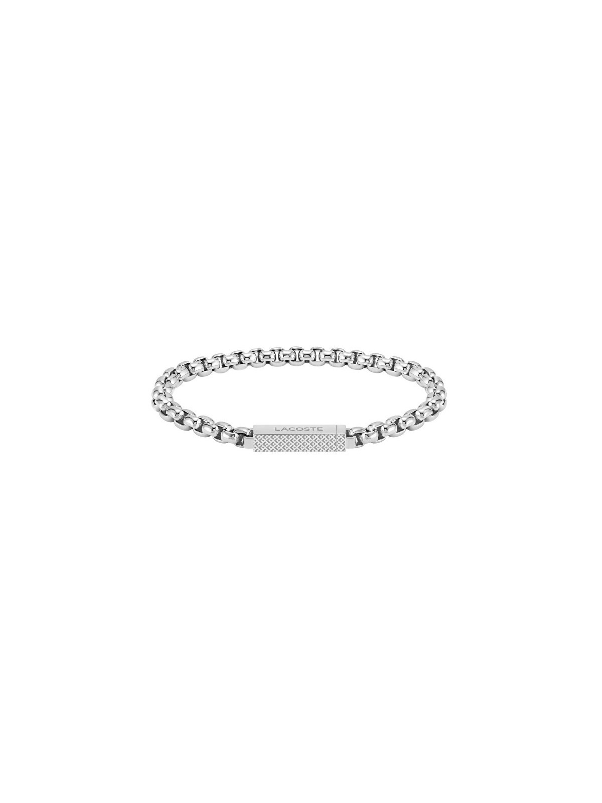 Lacoste elegante acciaio bracciale uomo L`Essentiel 2040123 uomo argento 0155-175
