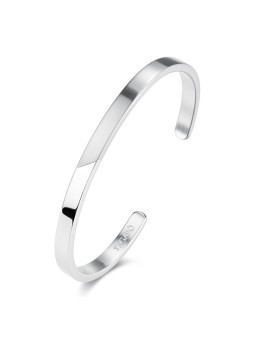S'Agapõ solido acciaio bracciale uomo Bound SBD18 uomo argento 2587-55
