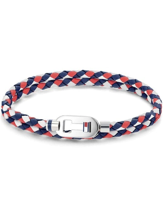 Tommy Hilfiger Original pelle bracciale 2790387 uomo multicolore argento tricolore 1151-175
