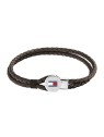 Tommy Hilfiger Modern pelle bracciale in marrone colore 2790655 uomo marrone argento tricolore 1720-175