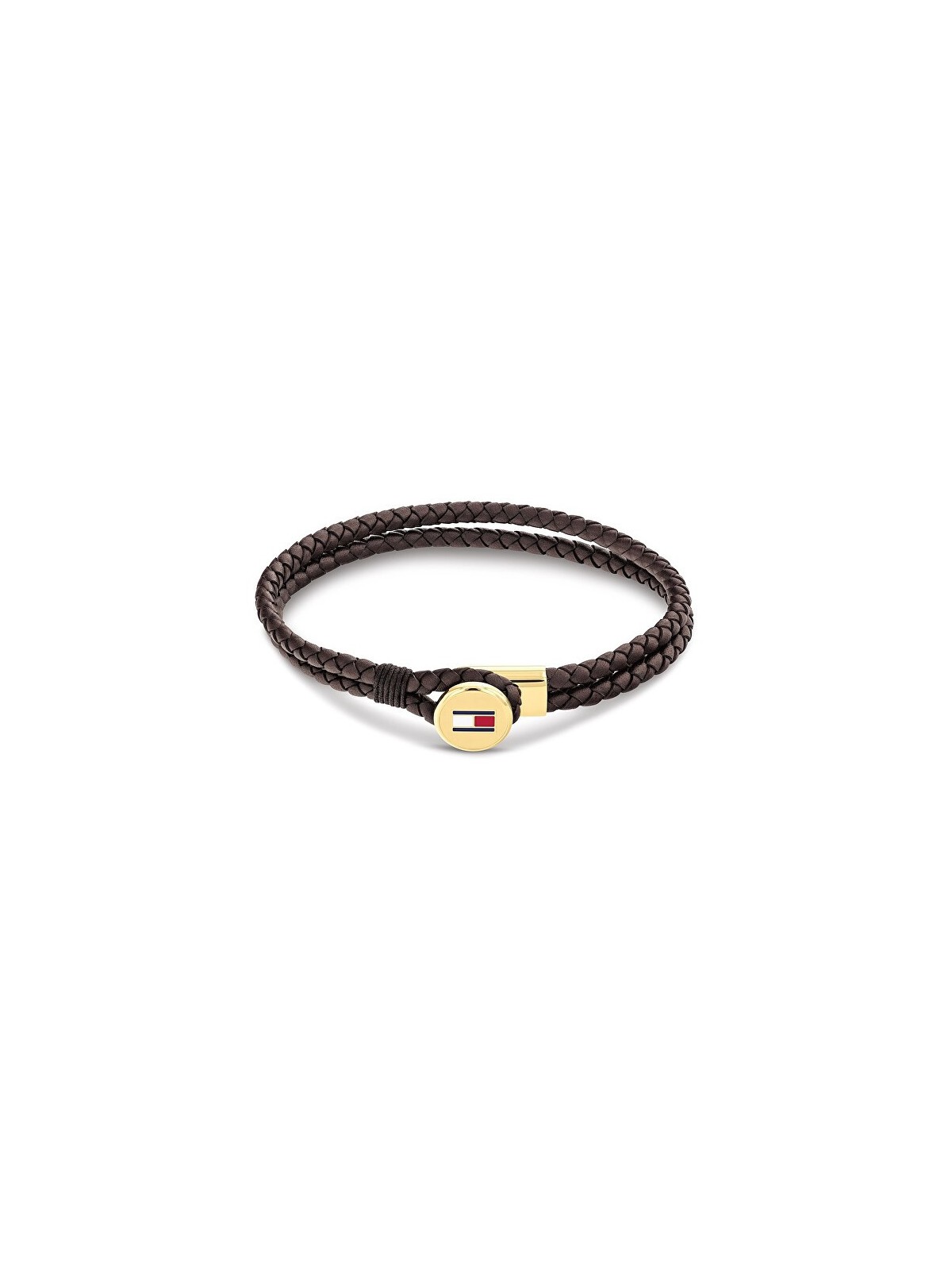 Tommy Hilfiger Double marrone pelle bracciale Bruce pelle 2790670 uomo marrone oro tricolore 1833-19