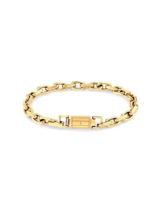 Tommy Hilfiger Modern placcato oro bracciale Iconic ferramenta 2790716 uomo oro tricolore 1840-175