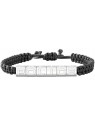 Police uomo bracciale in tessuto Rackwick PJ26453BSB/01 uomo nero argento 0553