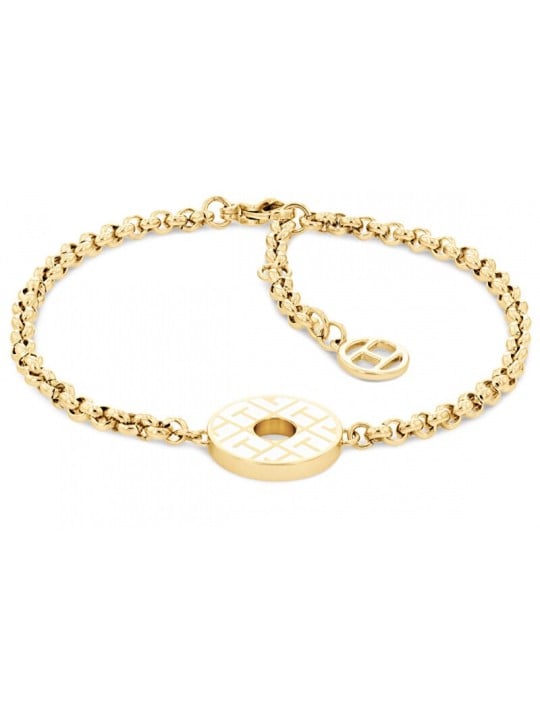 Tommy Hilfiger placcato oro acciaio bracciale con decorazione 2780482 donna oro bianco 1018