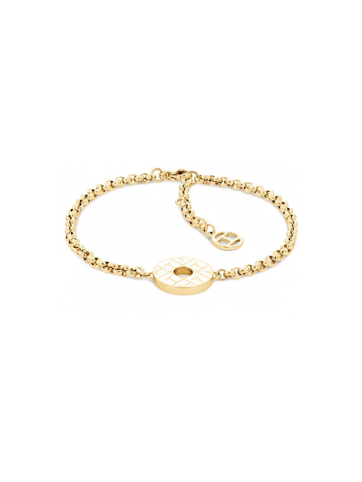 Tommy Hilfiger placcato oro acciaio bracciale con decorazione 2780482 donna oro bianco 1018