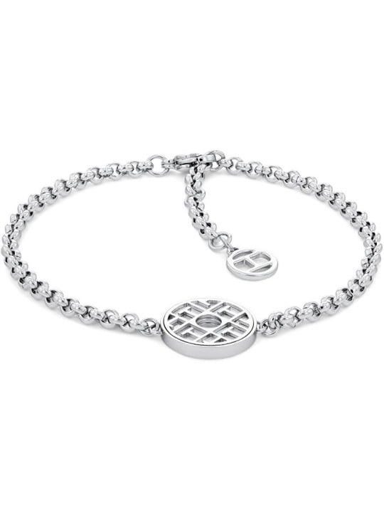 Tommy Hilfiger acciaio bracciale con an unconventional ciondolo 2780483 donna argento 1019