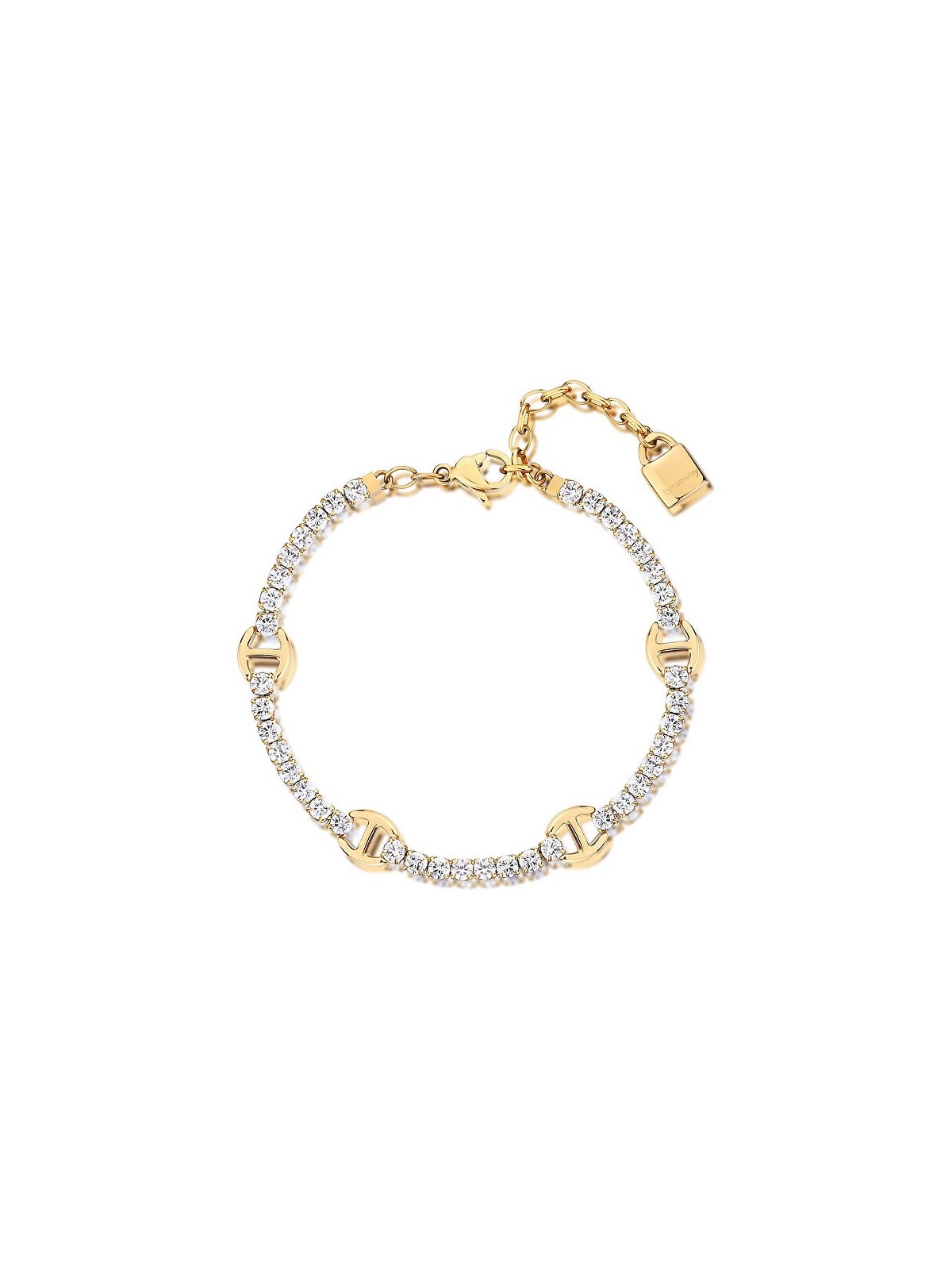 Brosway desideri BEI078 sparkling placcato oro bracciale con zirconi donna trasparente oro 2452