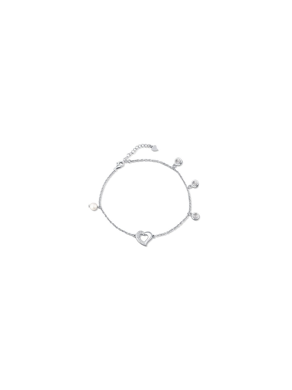 JwL Luxury Pearls delicato leg catena con cuore e perla JL0806 donna 0806
