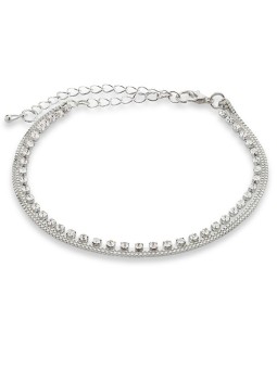 Troli A affascinante leg catena donna trasparente argento 4155