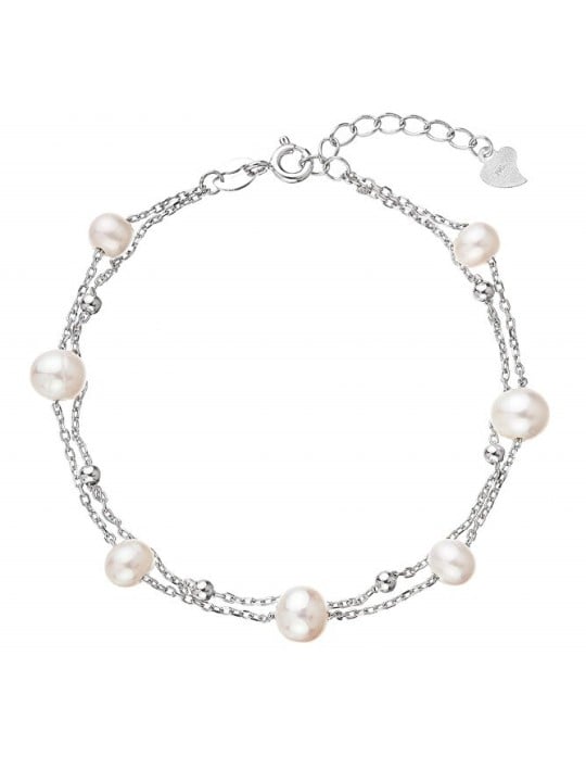 Evolution Group affascinante double bracciale con river perle 23019.1 donna perlato argento bianco 0744