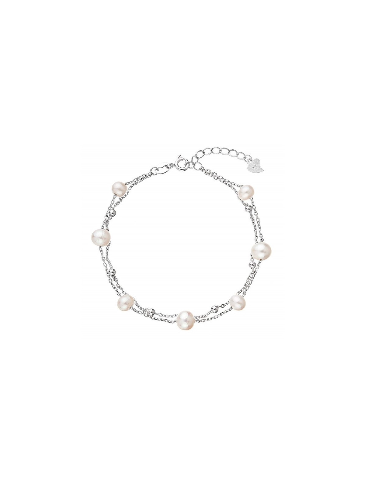 Evolution Group affascinante double bracciale con river perle 23019.1 donna perlato argento bianco 0744