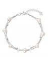 Evolution Group affascinante double bracciale con river perle 23019.1 donna perlato argento bianco 0744