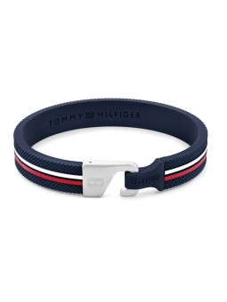 Tommy Hilfiger Sport silicone bracciale uomo 2790606 uomo blu multicolore argento 1612