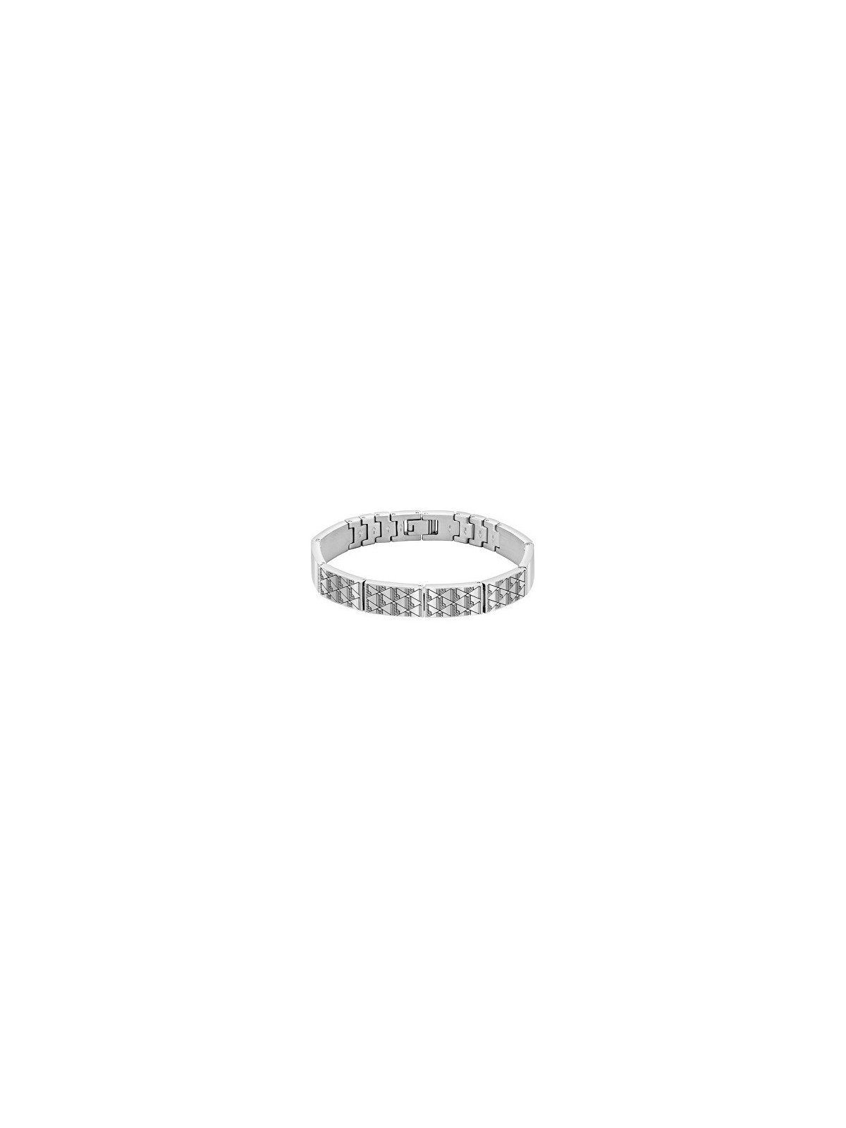 Lacoste elegante acciaio bracciale 2040383 uomo argento 0185
