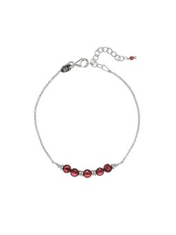 Alisia moda bracciale con granato perle AL5102.02.029 donna bordeaux argento 0032