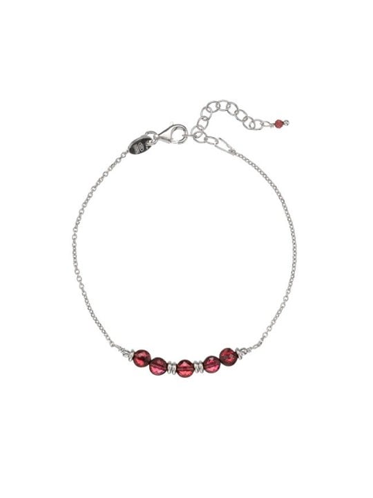 Alisia moda bracciale con granato perle AL5102.02.029 donna bordeaux argento 0032