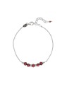 Alisia moda bracciale con granato perle AL5102.02.029 donna bordeaux argento 0032