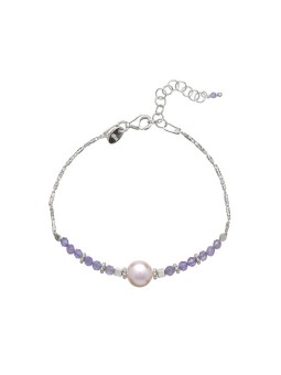 Alisia argento bracciale con tanzanite e acqua dolce perla AL4110.02.061 donna perlato viola argento 0151
