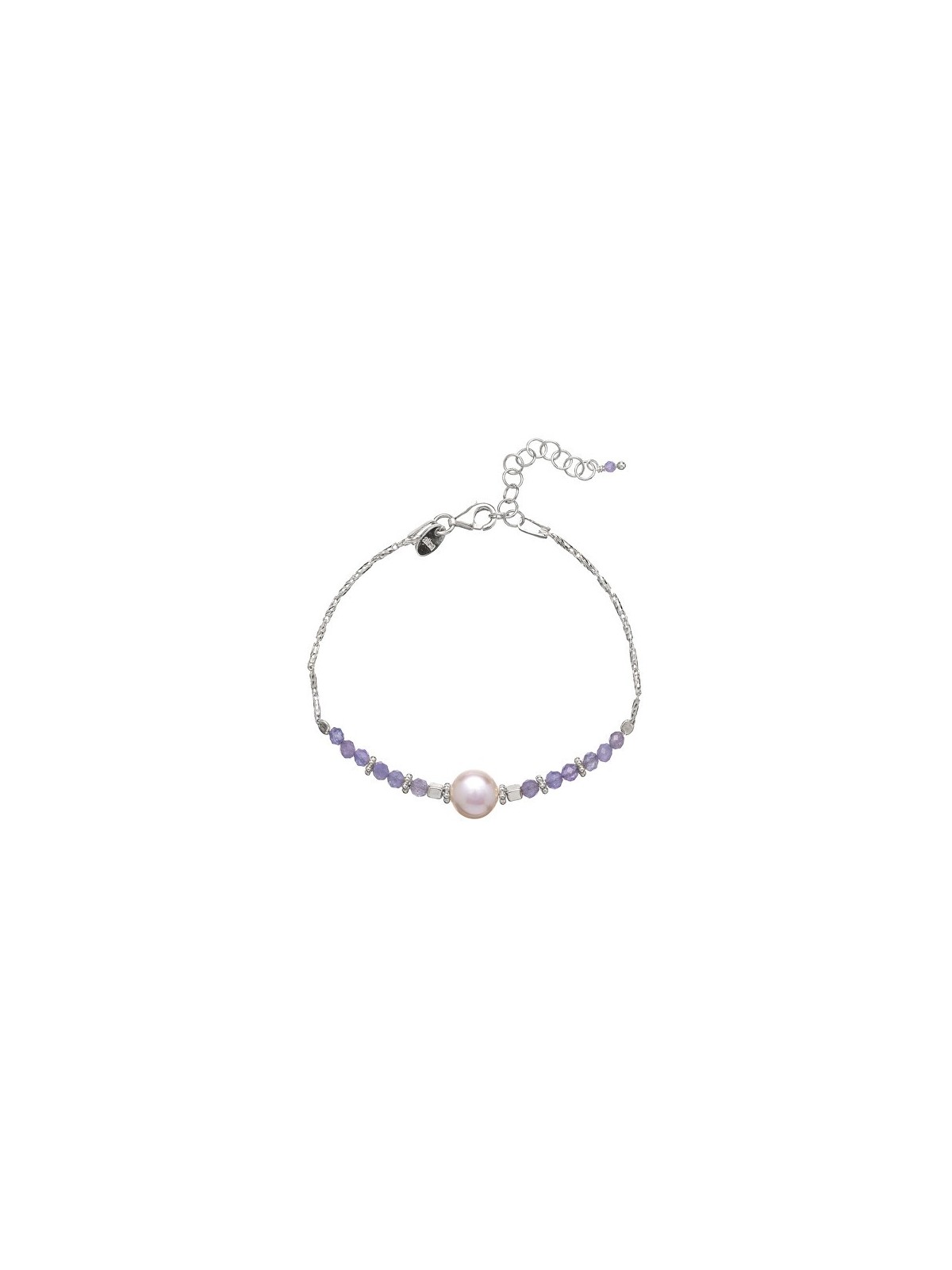 Alisia argento bracciale con tanzanite e acqua dolce perla AL4110.02.061 donna perlato viola argento 0151