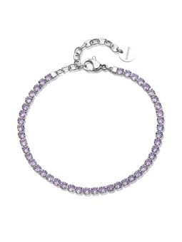 Brosway tennis acciaio bracciale con viola zirconi desideri BEI103 donna viola argento 3461