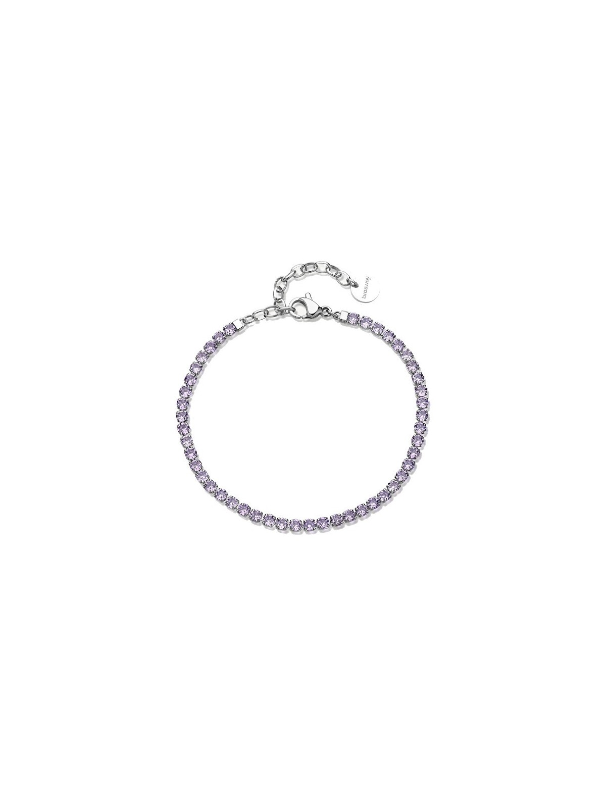 Brosway tennis acciaio bracciale con viola zirconi desideri BEI103 donna viola argento 3461