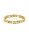 Hugo Boss placcato oro bracciale uomo metallo maglie essenziali 1580711 uomo oro 0346
