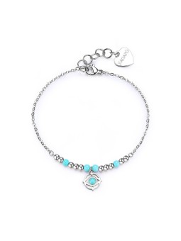 S'Agapõ donna acciaio bracciale con turchese God´s occhi Witch SWH11 donna argento turchese 2311