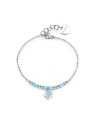 S'Agapõ donna acciaio bracciale con turchese God´s occhi Witch SWH11 donna argento turchese 2311