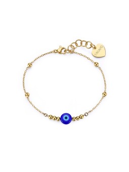 S'Agapõ elegante placcato oro bracciale God´s occhi Witch SWH16 donna nero blu oro 2316