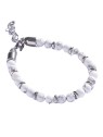 Marc Malone uomo beaded bracciale con howlite MCGB5006 uomo argento bianco 0132