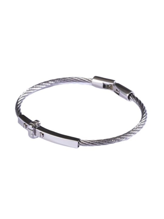 Marc Malone uomo acciaio bracciale MCGB5001S uomo argento 0174