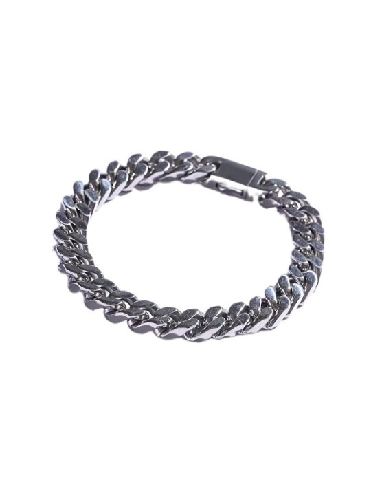 Marc Malone acciaio bracciale uomo Pancer MCGB5065S uomo argento 0189
