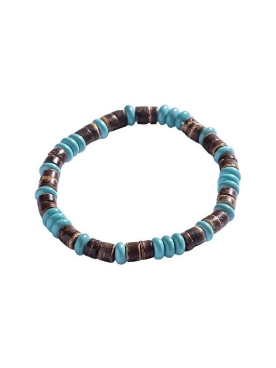 Marc Malone uomo beaded bracciale con turchese MCGB5087 uomo marrone turchese 0198