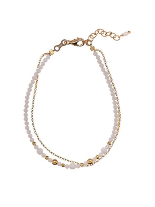 Alisia Double placcato oro bracciale con bianco agata AL2813.01.003 donna oro bianco 0179