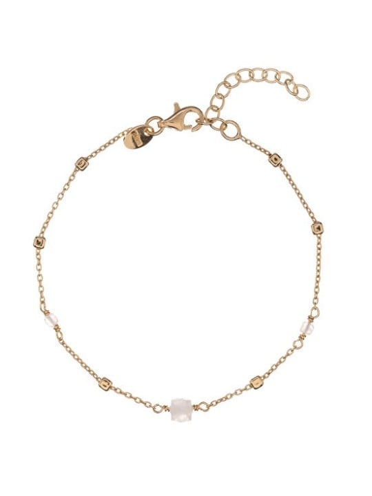 Alisia placcato oro bracciale con pietra di luna perle AL4099.01.052 donna oro bianco 0191