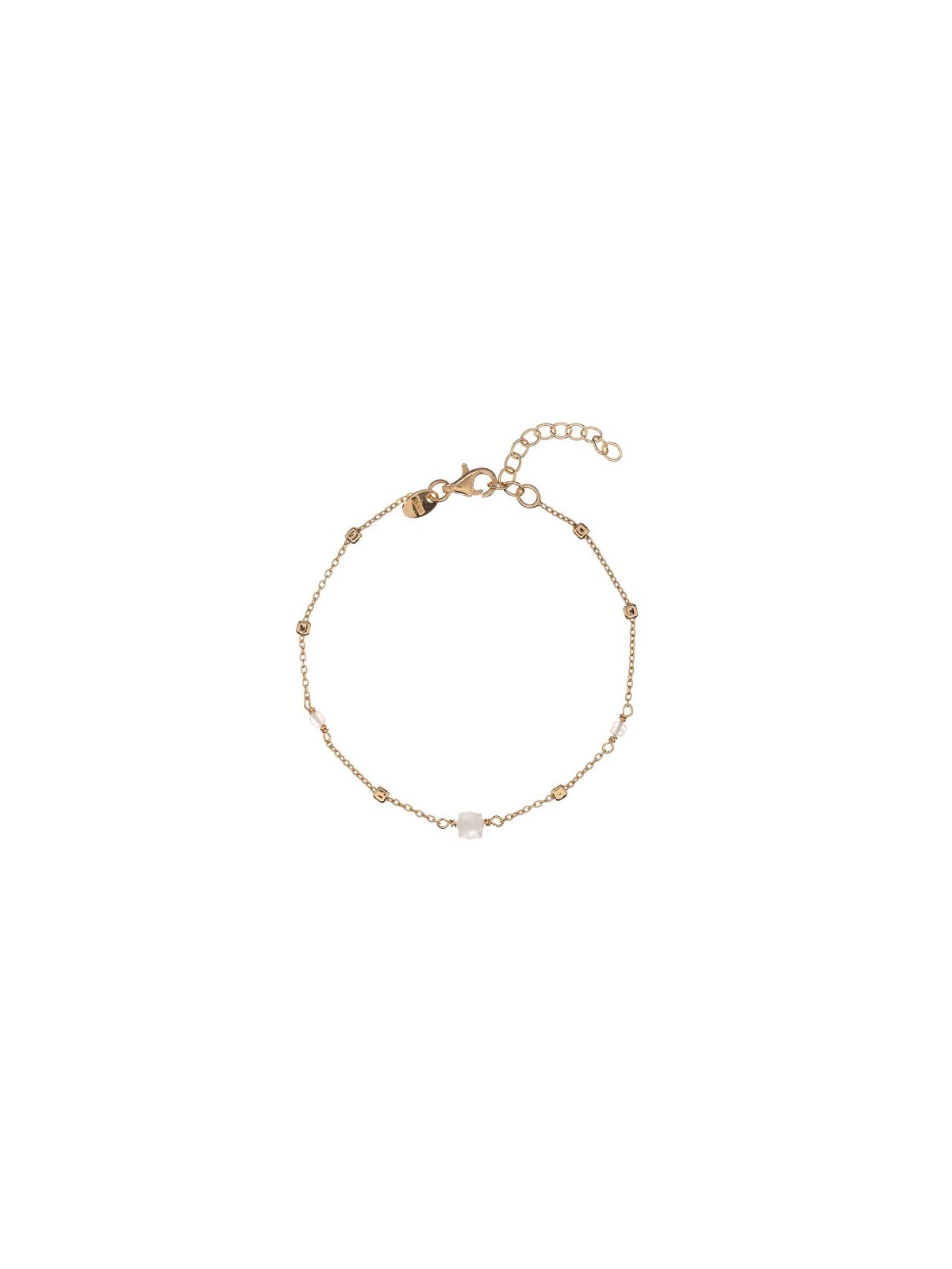 Alisia placcato oro bracciale con pietra di luna perle AL4099.01.052 donna oro bianco 0191